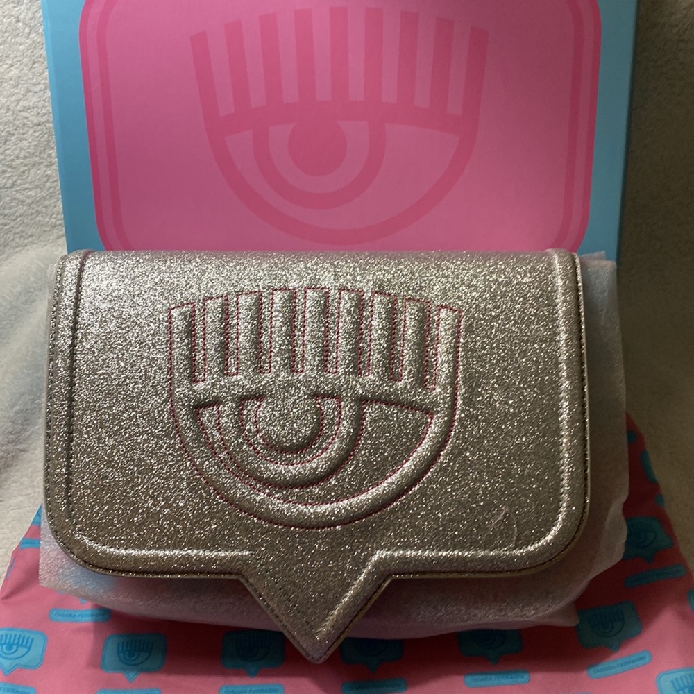 Chairs Ferragni big glitter eye like bag silver - Picture 3 of 5